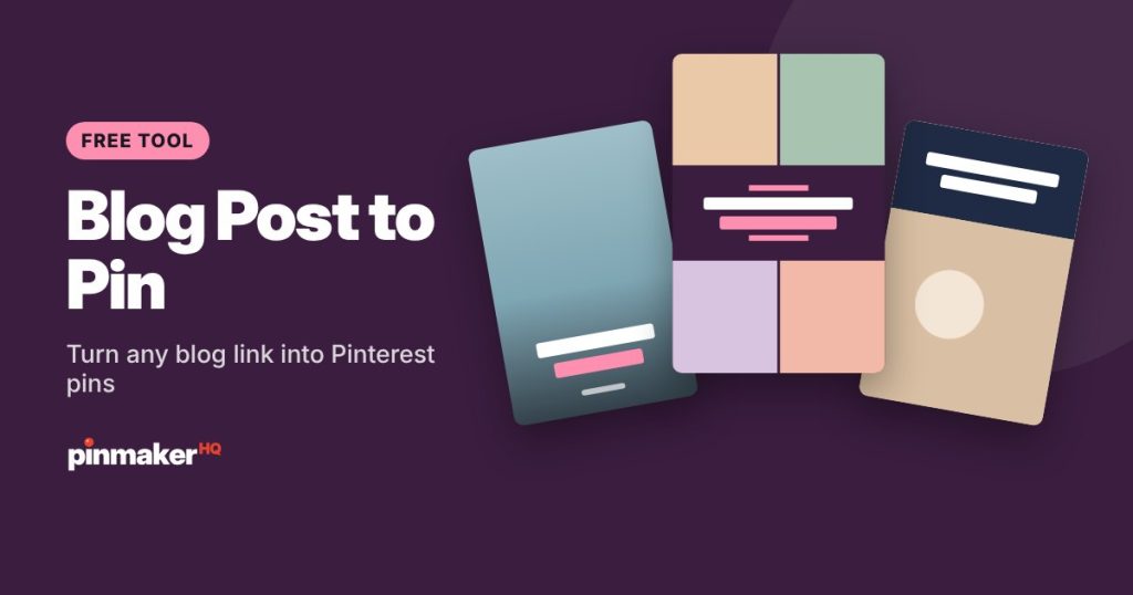 Blog Post to Pin: Turn any blog link into Pinterest pins