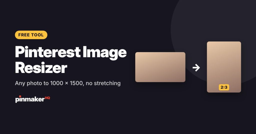 Pinterest Image Resizer: Any photo to 1000 × 1500, no stretching